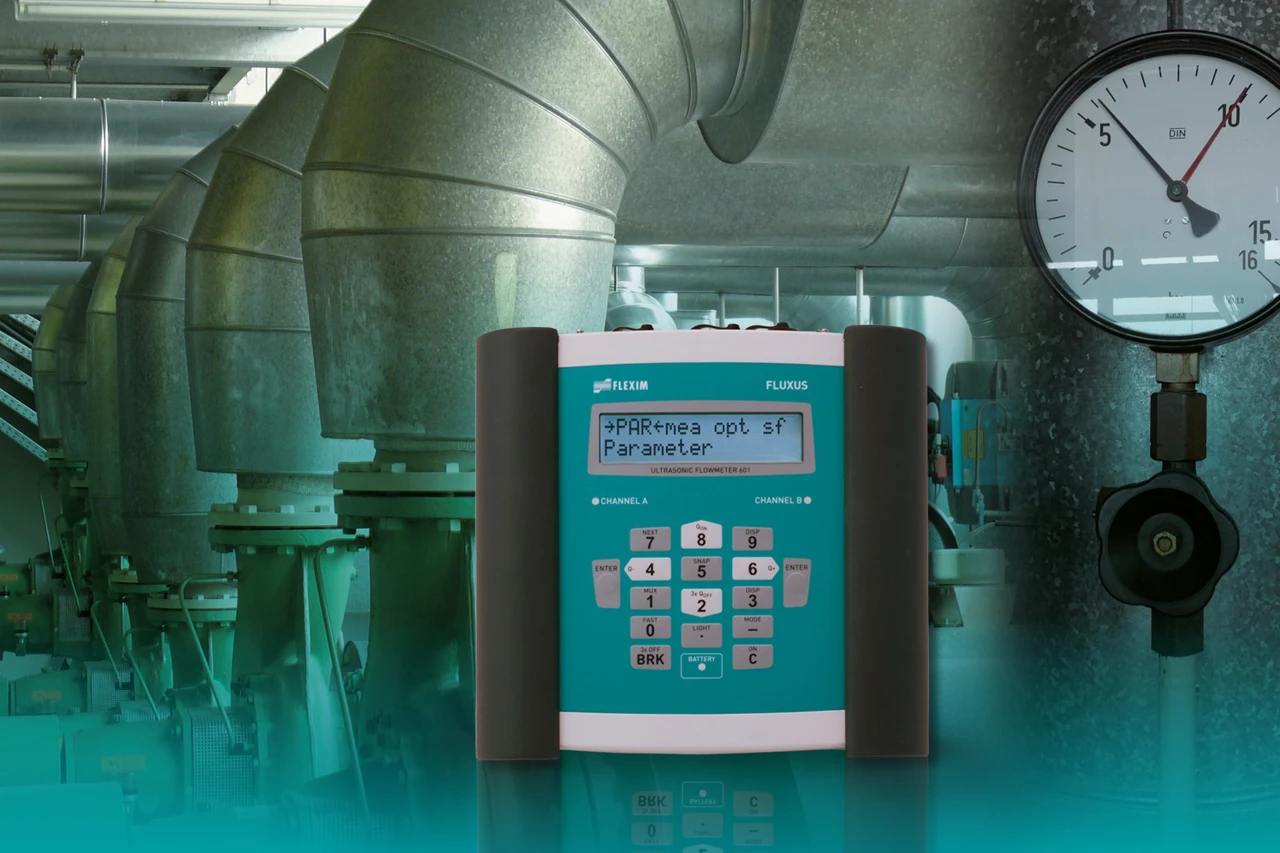 Clamp-On-Durchflussmesser - Fluxus F601 | Metesco